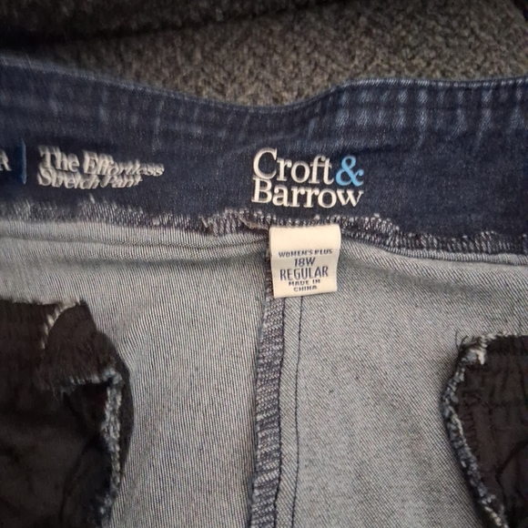 Womans Dark Blue Denim Pants - Picture 6 of 6